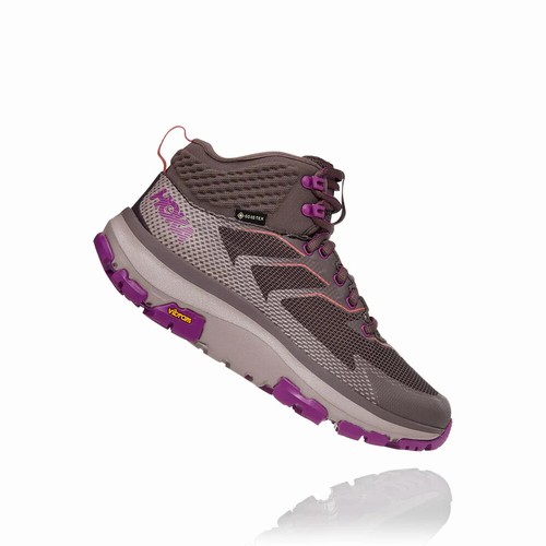 Hoka One One SKY TOA GORE-TEX Vegan Shoes For Women India Grey/Purple IN-9072